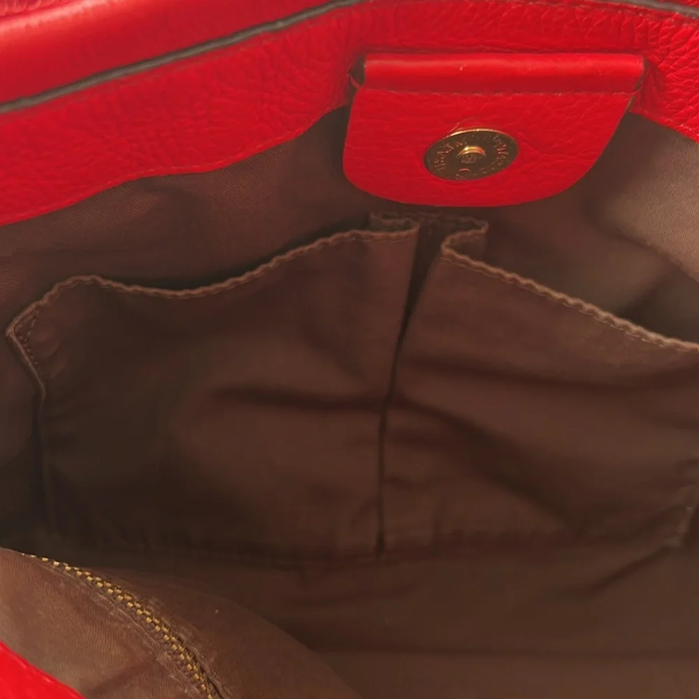 MARC by Marc Jacobs signature RED all leather Hillier Hobo style - Picture 10 of 12